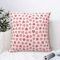 thumbnail image 4 of Yiaed Hearts Print Pillow Covers Super Soft Decorative Square Throw Pillow Covers Case Cushion Covers for Sofa Couch Bedroom Car Decor（No pillow core）-24"x24", 4 of 7