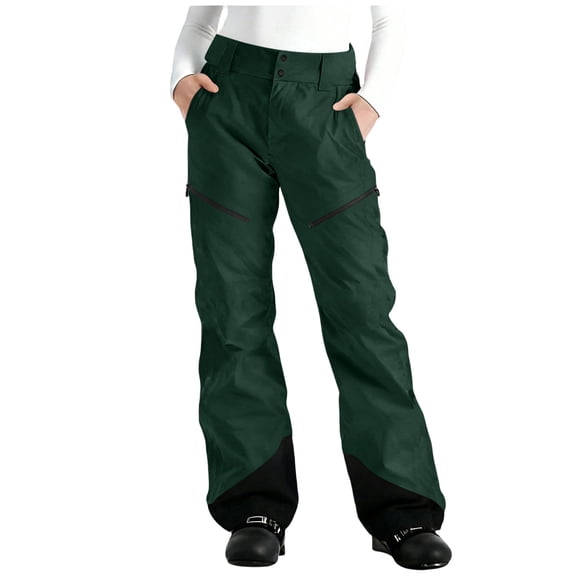 qucoqpe Womens Snow Pants Ski Pants Winter Outdoor Hiking Pants Snowboard