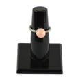 thumbnail image 2 of Anillo de de boda de flores con cuentas de perlas de concha de agua dulce ajustable vintage Rosa coral Yuyangstore Anillo base en blanco, 2 of 6