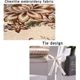 thumbnail image 4 of Namzi Cojines para sillas de cocina de estilo europeo, cojín floral con lazo, lavable, para comedor, sala de estar, cocina y oficina (rojo), 4 of 5