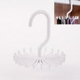 thumbnail image 1 of Binmer Rotating 20 Hooks Belt Scarves Men Neck Tie Rack Hanger Organizer, 1 of 2