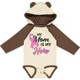 thumbnail image 3 of Inktastic My Mom is My Hero Breast Cancer Awareness Boys or Girls Long Sleeve Baby Bodysuit, 3 of 5