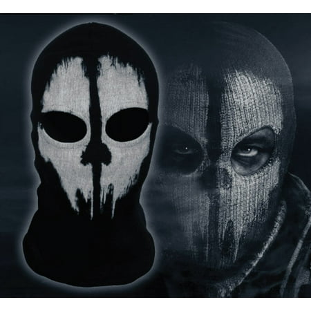 Halloween Skeleton Ghost Skull Balaclava Full Face Mask Game For Men Sports US
