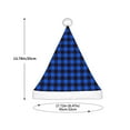 thumbnail image 3 of Rocae Buffalo Plaid Blue Black for Christmas Hat for Kids Hats Christmas Party Supplies, 3 of 6