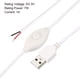 thumbnail image 3 of Lámpara Cable Atenuador DC 5V USB Atenuación Controlador con Un-Botón Interruptor Alimentación Cable para Sólo Color LED Tiras Mesa Lámparas, Blanco, Paquete de 5, 3 of 5