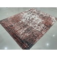 thumbnail image 5 of EORC Ivory / Red Hand Knotted Wool Transitional Modern Rug, 7' x 9', 5 of 8