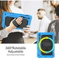 thumbnail image 3 of JINRAN Case for Samsung Galaxy Tab S10 Lite/ S10 FE/ S9 FE 10.9 Inch/Tab S9 11 Inch, Heavy Duty Shockproof Protective Case with Screen Protector, 360° Rotating Stand, Hand/Shoulder Strap, 3 of 9