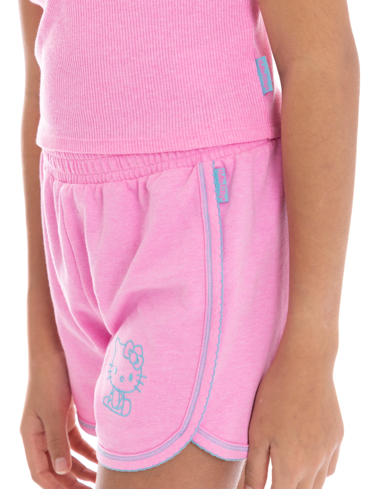 Hello Kitty Girls Embroidered Tank Top and Shorts Set, 2-Piece, Sizes 4-16