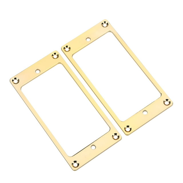Oubit Pickup Mounting Ring,2Pcs Metal Humbucker Pickup Humbucker Pickup Mounting Rings Electric Guitar Pickup Frame Meticulously Designed