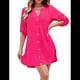 thumbnail image 3 of Traje de Baño para Mujer, Cuello en V, Abotonado, Color Rosa y Rojo, Talla XXL, 3 of 8