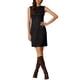 thumbnail image 1 of VESTIDO DE ANTE SINTÉTICO SIN MANGAS CON CUELLO BARCO PARA MUJERES INSPIRE CHIC TALLA XL NEGRO, 1 of 6