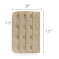 thumbnail image 3 of Lady 3 Rows 4 Hooks Brassiere Extension Strap 3 Pcs Champagne Color, 3 of 5