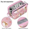 thumbnail image 4 of Toiletries Bag,Cavalier King Charles Spaniels and Flowers Mens Womens Toiletry Bag Bathroom Bag,Waterproof Toiletry Travel Bag Dopp Kit Shaving Bag 11x6.3x5.1 Inch, 4 of 5