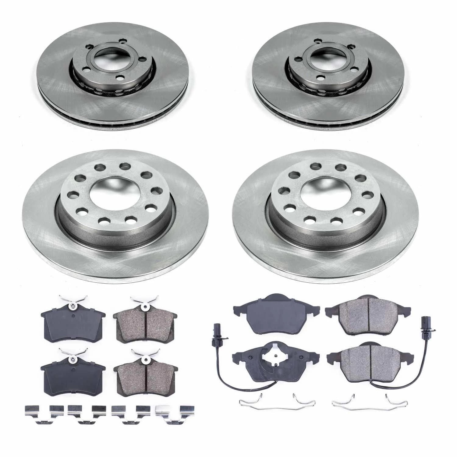 PowerStop Front and Rear Stock Replacement Brake Pad and Rotor Kit Fits: AUDI Select Models KOE7917