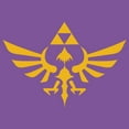 thumbnail image 2 of Girl's Nintendo Legend of Zelda Triforce  Graphic Tee Purple Berry Small, 2 of 4