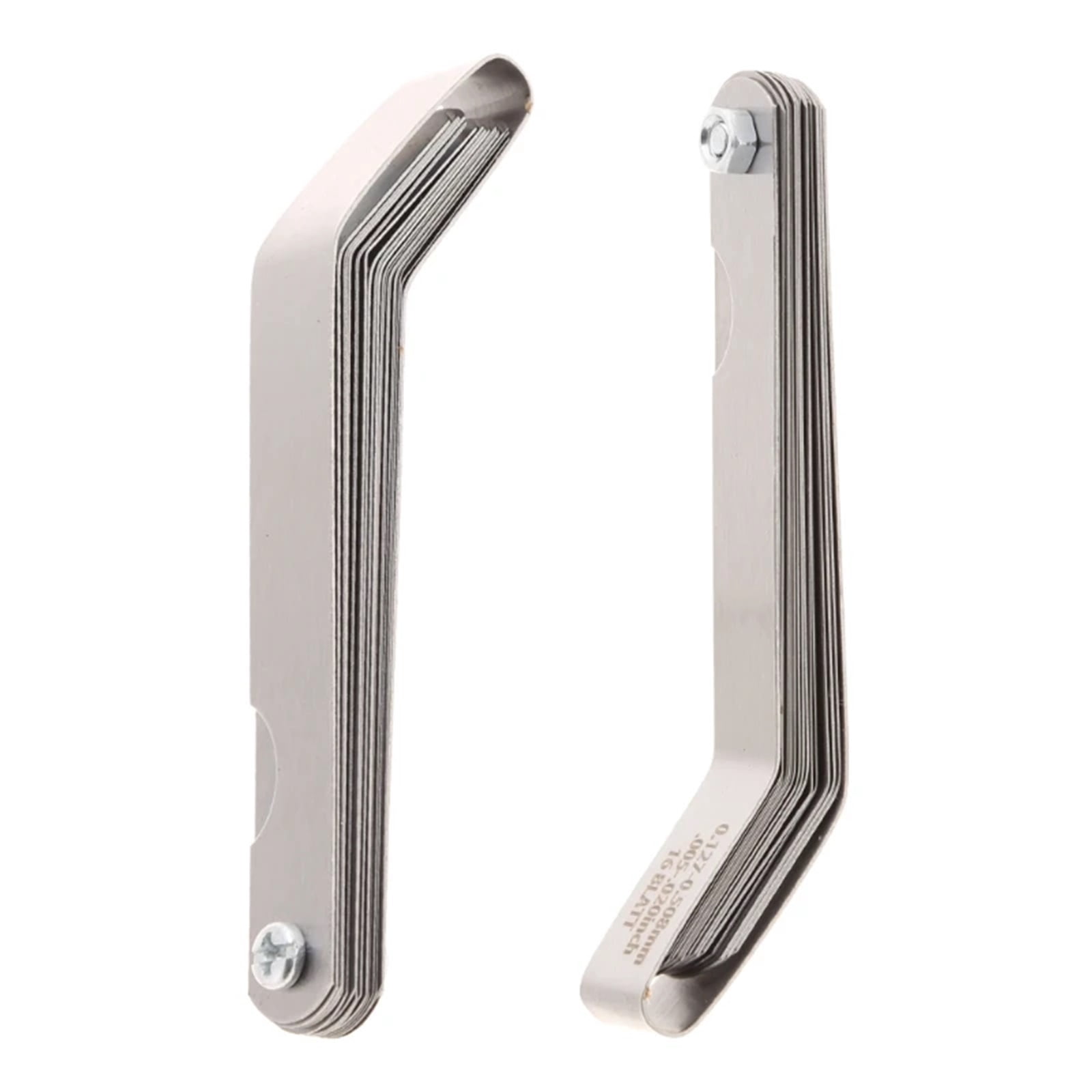 High Strength Metric 0.127-0.508mm Valve Offset Feeler Gauge 16 Blade ,Corrosion-Resistant