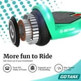 thumbnail image 4 of GOTRAX NOVA Hoverboard for Kids Ages 6+, 200W 6.5" LED Wheels&6.25mph HoverBoard for Kids, Teal, 4 of 10