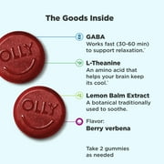 (3 pack) OLLY Goodbye Stress Gummy, Stress Support, GABA, L-Theanine, Lemon Balm, Chamomile, Berry, 42 Count