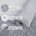 thumbnail image 3 of Alfombra Chicrug Soft Runner para dormitorio o sala de estar, 60 x 180 cm, color gris, 3 of 5