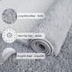 thumbnail image 3 of Alfombra Chicrug Soft Runner para dormitorio o sala de estar, 60 x 180 cm, color gris, 3 of 5