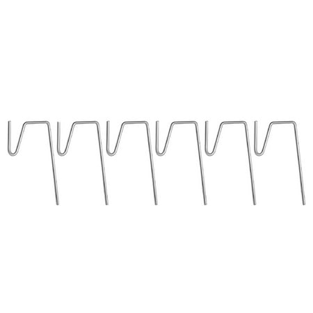 

50 Pieces Christmas Hook Hanging Gutter Grid Hooks Metal Wire Hooks Hangers for Outside Lights