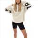 thumbnail image 3 of Sudaderas con Capucha de Moda para Mujer, Sudaderas Holgadas de Gran Tamaño, Camisetas de Larga, Corte Holgado. Albaricoque M, 3 of 9