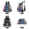 thumbnail image 4 of FORMRS Mini Backpack Purse for Women Travel Daypack Casual Shoulder Bag, Blue Anchor, 4 of 7