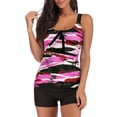 thumbnail image 4 of Maillot de Bain pour Femmes, Bretelles Larges, Imprimé, Rouge, TTG, 4 of 5