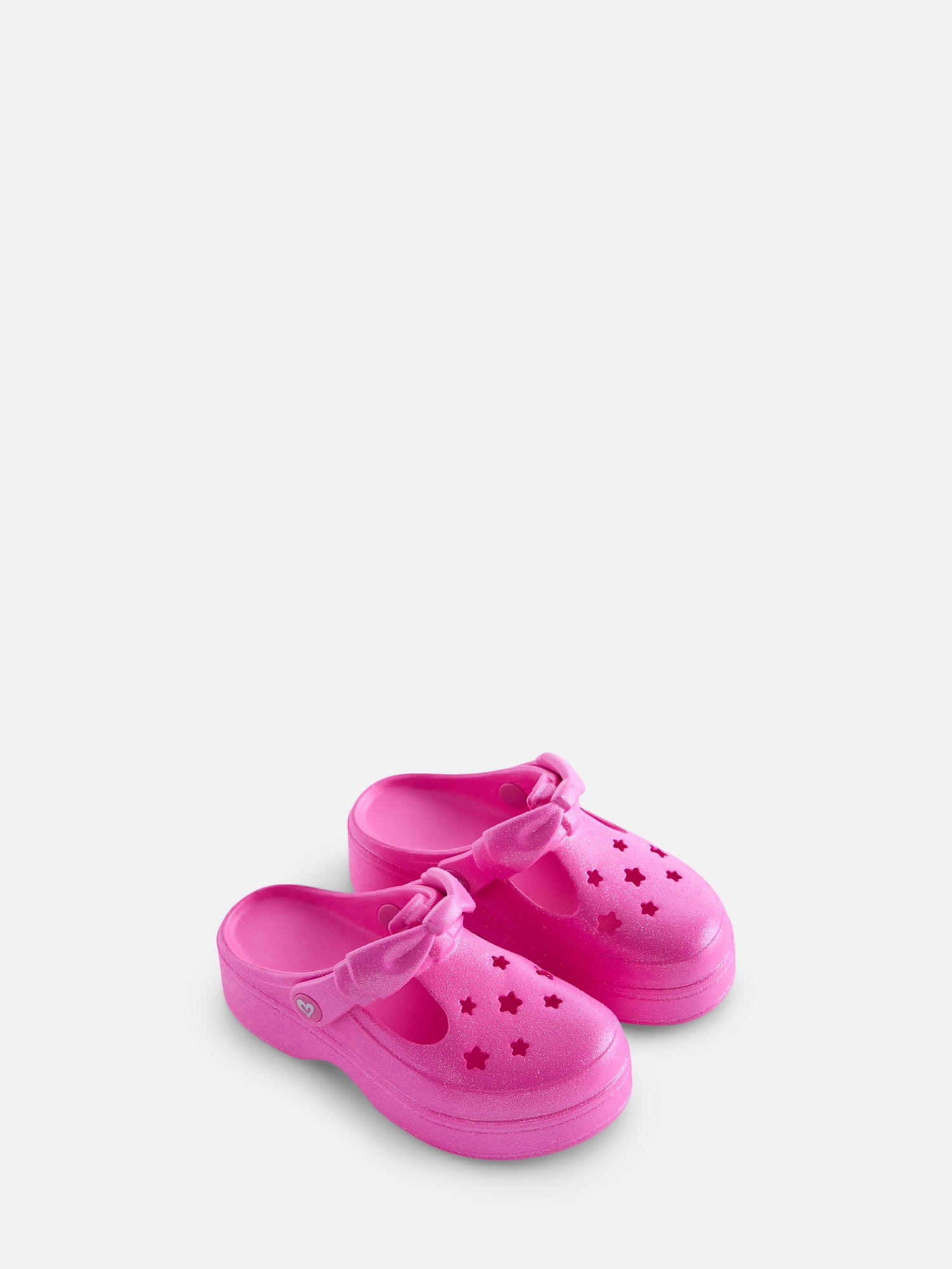 Justice Girls Chunky Bow Clog Sandals