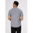 thumbnail image 6 of Chef Works Aryes Unisex Crew Shirt, Cool Vent Mesh Work Shirt with Side Hip Zipper, Medium, Blue, 6 of 7