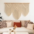 thumbnail image 4 of Ilios Innova | Tapiz Colgante Boho Beige de Algodón Tejido a Mano, Decoración de Pared Artesanal Estilo Bohemio, Accesorio Decorativo para Sala, Dormitorio, Oficina o Estudio., 4 of 9