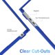 thumbnail image 5 of Funda con teclado IBENZER para MacBook Air de 13 pulgadas, color azul real, 5 of 9