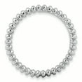thumbnail image 2 of Sterling Silver Stackable Expressions Rhodium Beaded Ring Size 5, 2 of 3