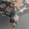 thumbnail image 3 of Cute Boxer Dog and Flowers Florals Rectangle Tablecloth 60"x84",Waterproof Polyester Rectangle Table Cloth, Wipeable Spillproof Polyester Tablecloth for Dining, Camping, Indoor and Outdoor, 3 of 5
