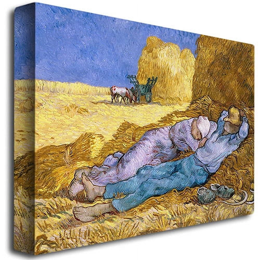 Trademark Fine Art "Siesta, After Mille, 1890" Canvas Art by Vincent van Gogh