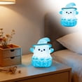 thumbnail image 1 of weibbin PVC Pumpkin Ghost Night Light 7 Color Changing LED Silicone Lamp Rechargeable for Halloween, 1 of 8
