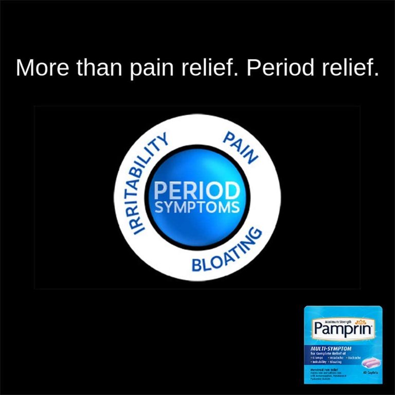 Pamprin Menstrual Pain Relief Multi-Symptom Caplets, Maximum Strenght - 40ct