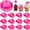 Pink, variant on Gmogad 12PC Mini Cowboy Hats 5.5cm Party Favors Doll Accessories Western Theme Decor Adjustable Denim Hats for Crafts Costumes Festivals