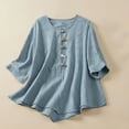 thumbnail image 1 of Mefallenssiah T-Shirt Décontracté Mode pour Femmes Manches Courtes Col en V Chandail en Molleton Blouse, 1 of 4