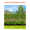 thumbnail image 3 of VEVOR Garden Trellis for Climbing Plants, 71 x 20 in, 6 Packs Rustproof Metal Garden Flower Trellis, Outdoor Climbing Rose Trellis Cucumbers Support, Decorative Clematis Trellis for Courtyards Lawns, 3 of 9