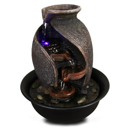 Serene Life Water Fountain - Relaxing Tabletop Water Feature Decoration