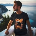thumbnail image 5 of Men Summer CasualPainting (18) Graphic Print Round Neck Short Sleeve T Shirt Tee Tops Basic Vacation Wear Sizes XS-5XL, 5 of 5
