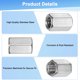 thumbnail image 2 of Tuercas de acoplamiento hexagonales Uxcell 8-Pack M10-1.5 para máquina, acero inoxidable 304, longitud de 20 mm, 2 of 6