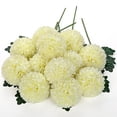 thumbnail image 2 of Planta artificial Briful, crisantemo, 28 cm, color blanco crema, 12 unidades, 2 of 7