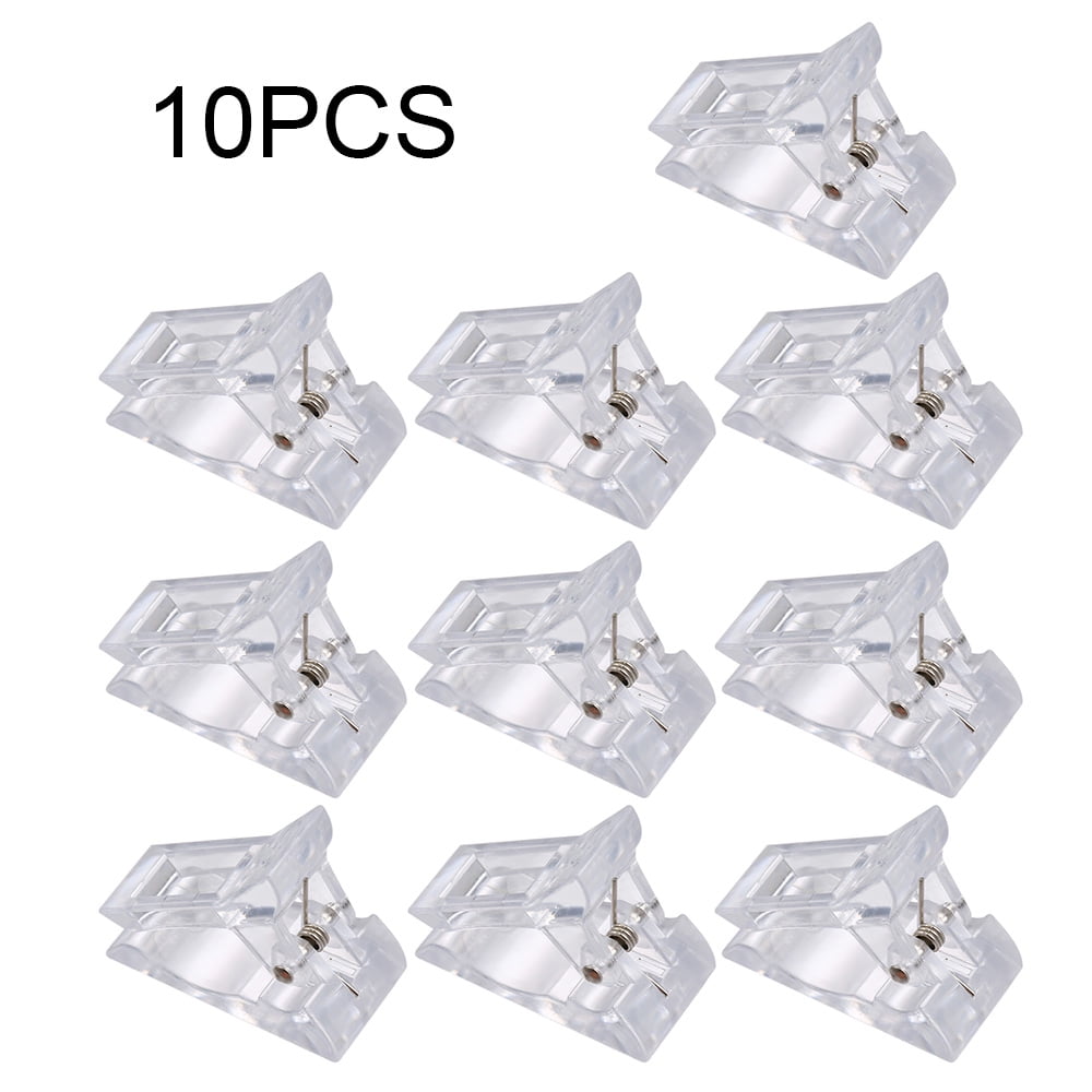 Homgeek 10PCS Transparent Polygel Quick Building Nail Tips Clips Finger Nail Extension UV LED Builder Clamps Manicure Nail Art Tool Kit For Poly Gel Images Homgeek 10PCS Transparent Polygel Quick Building Nail Tips Clips Finger Nail Extension UV LED Builder Clamps Manicure Nail Art Tool Kit For Poly Gel