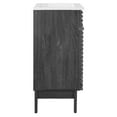 thumbnail image 3 of Sink Vanity Cabinet, Dark Grey Gray White, Wood, Mid Century Hotel Bedroom Bathroom, Modern Contemporary HB33702, 3 of 9