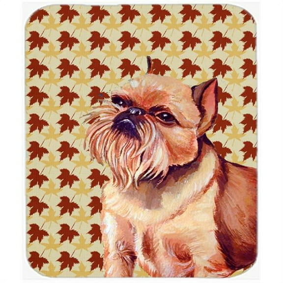 Carolines Treasures  Brussels Griffon Fall Leaves Portrait Mouse Pad