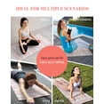 thumbnail image 7 of Pink Gray Botanical Yoga Towel for Hot Yoga Non Slip, Pastoral Spring Summer Leaf Aesthetics Yoga Mat Towel Absorbent Yoga Sweat Towels Microfiber Hot Yoga Blanket for Bikram Pilates 26"x70", 7 of 7