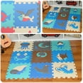 thumbnail image 2 of 2set Eva Alfombras De Juego De Piso De Espuma Suave Entrelazadas Azulejos Niños Guardería Rompecabezas Zulema Estera de juego de rompecabezas para niños, 2 of 8