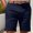 Navy, variant on Men's Solid Color Cargo Shorts with Multiple Pockets for Outdoor Work and Casual Wear